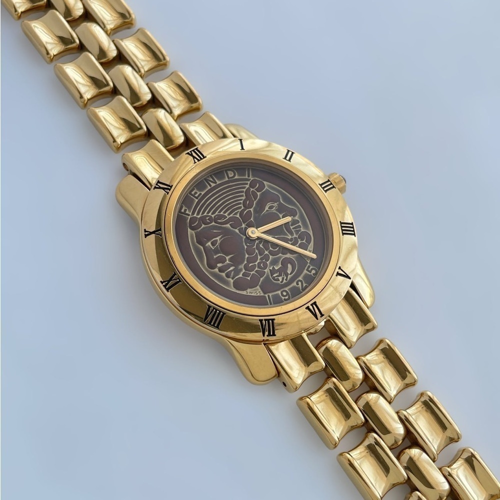 NWT FENDI Janus Gold Watch - 100% Authentic w/ COA - Picture 6 of 7